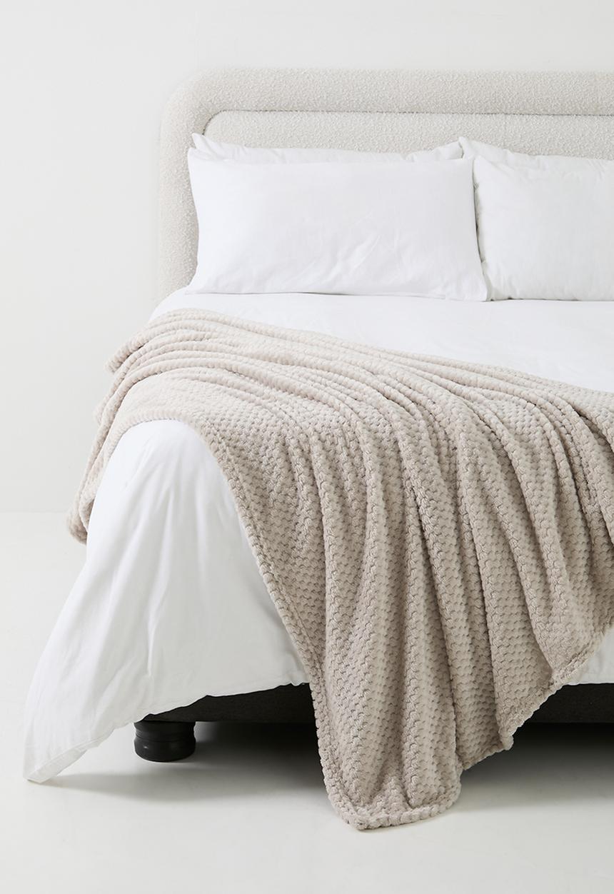 Sixth Floor - Waffle Plush Fleece - Natural