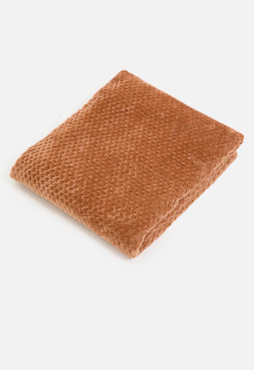 Sixth Floor - Waffle Plush Fleece - Tangerine