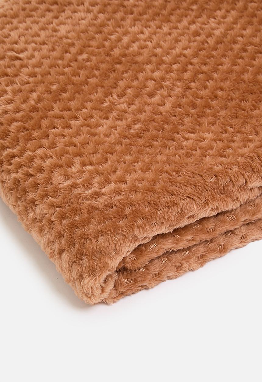Sixth Floor - Waffle Plush Fleece - Tangerine