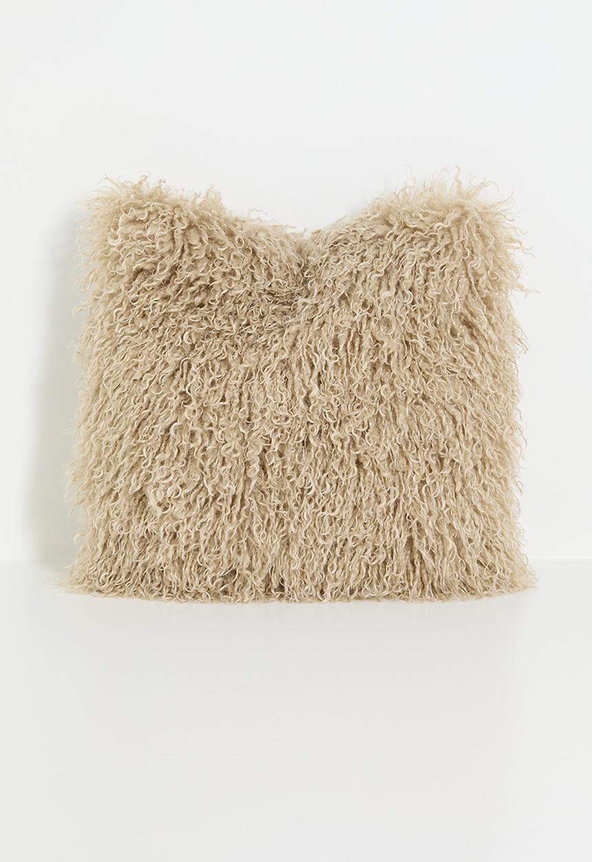 H&S - Shag cosy cushion - taupe