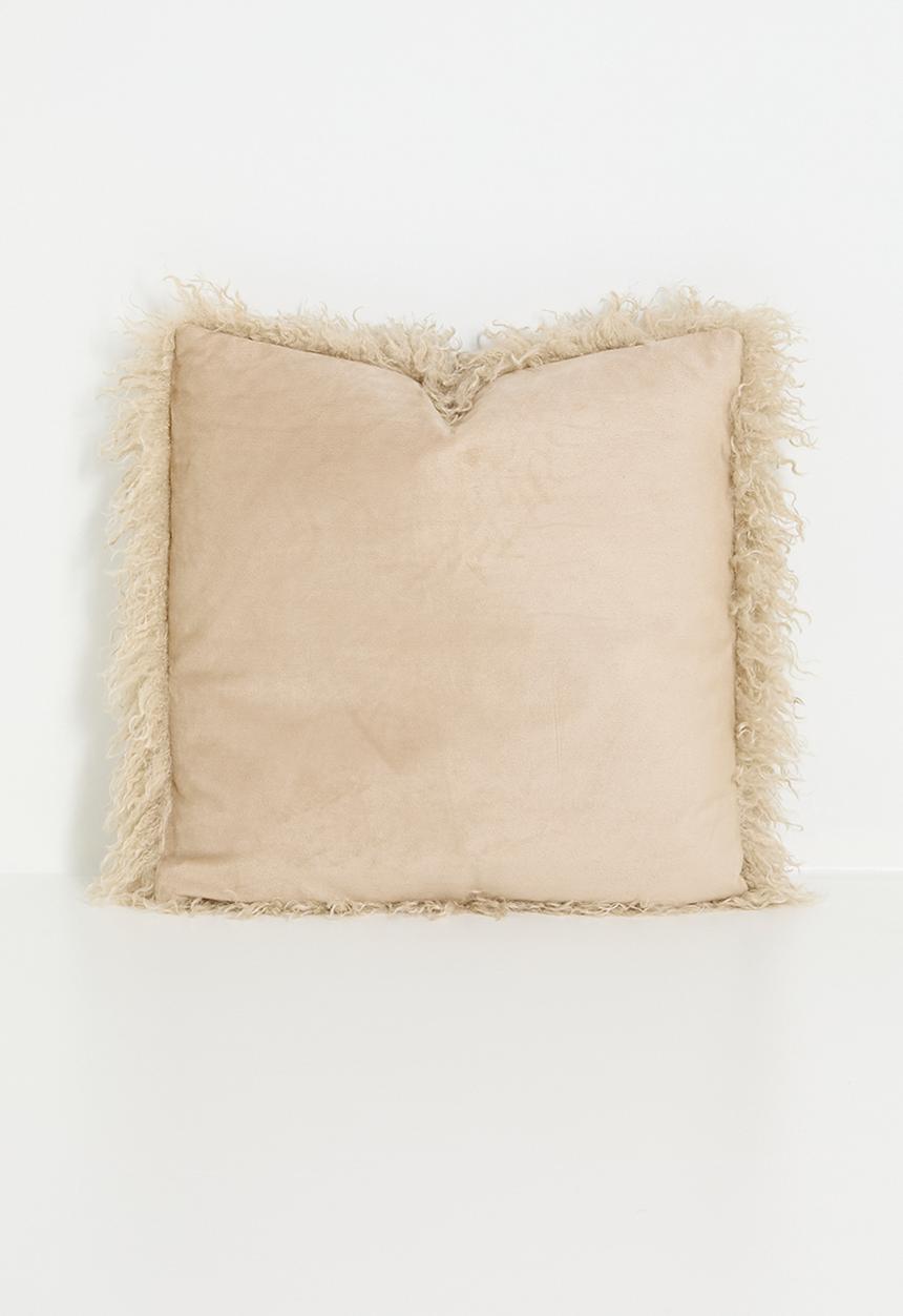 H&S - Shag cosy cushion - taupe