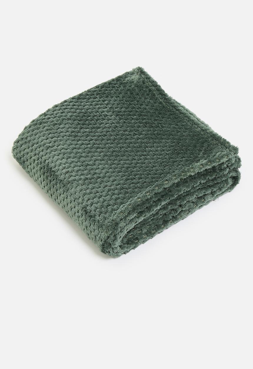 Sixth Floor - Waffle Plush Fleece - Forest