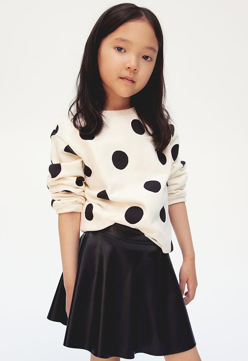 H&M - Coated skirt - black