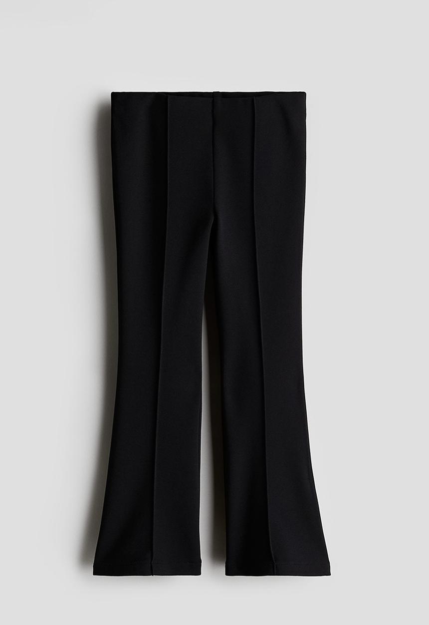 H&M - Flared ponte di roma leggings - black