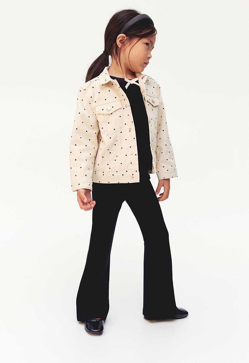 H&M - Flared ponte di roma leggings - black