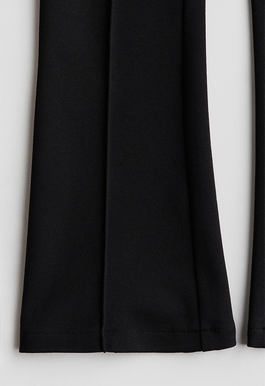 H&M - Flared ponte di roma leggings - black