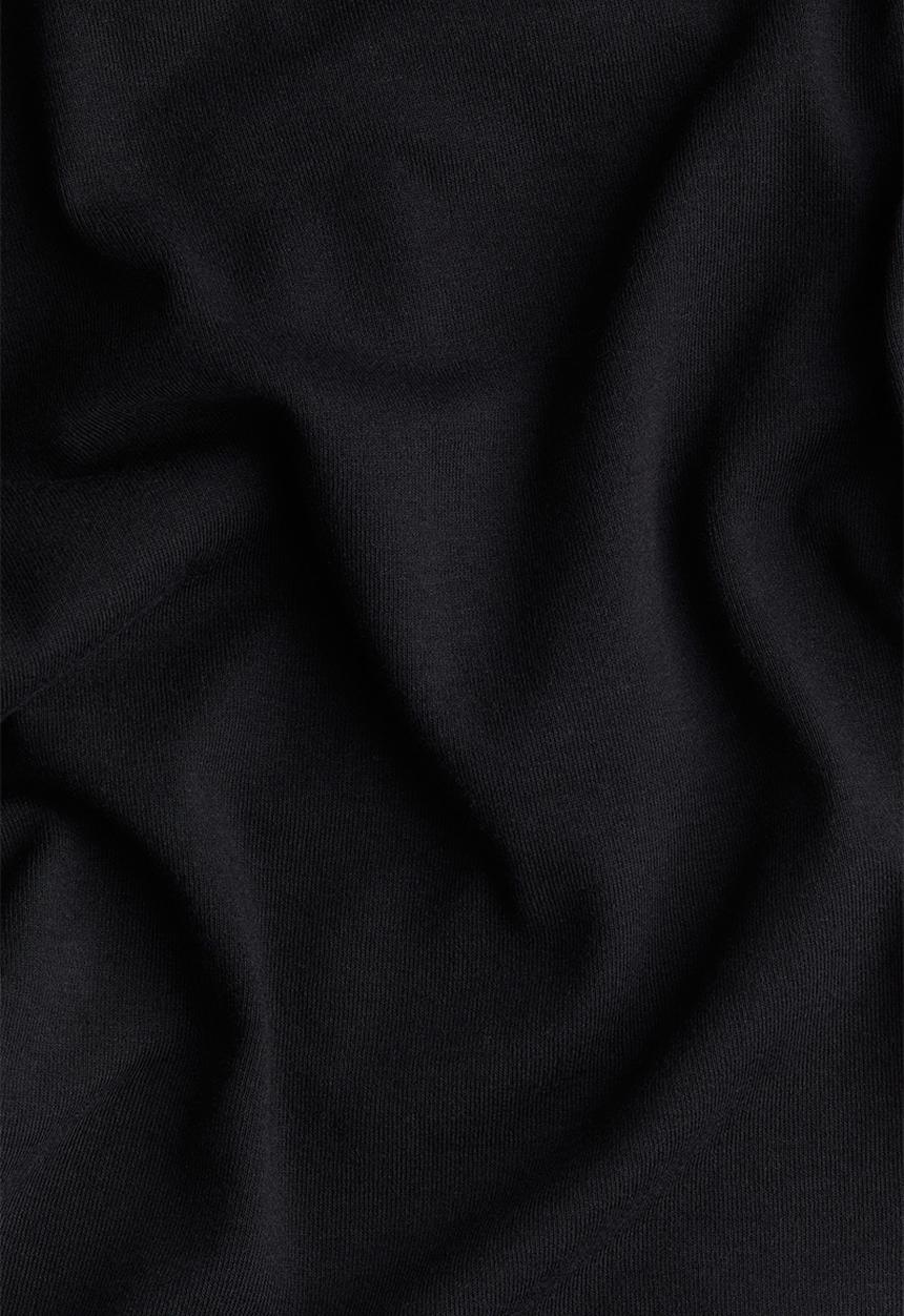 H&M - Decorative-placket ribbed top - black