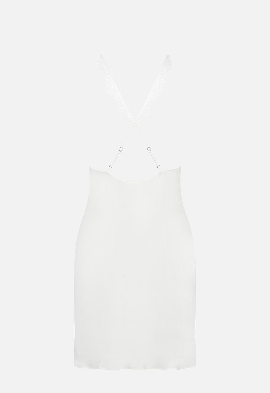 Hunkemoller - Plus SD Satin Lace Aldana - snow white