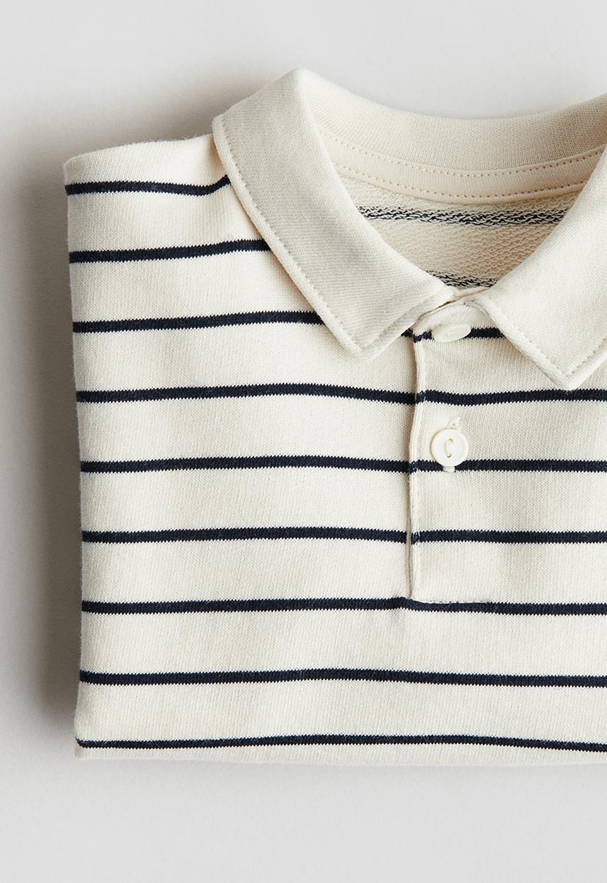 H&M - Collared sweatshirt - white