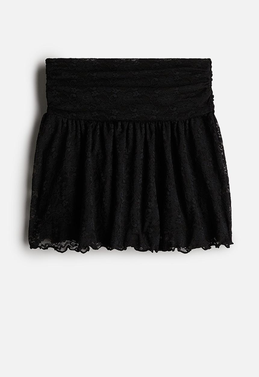 H&M - Lace skirt - black