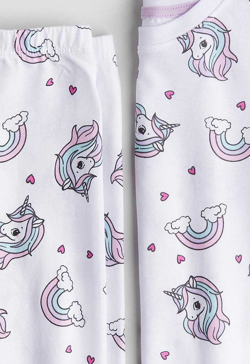 H&M - Printed cotton pyjamas - white