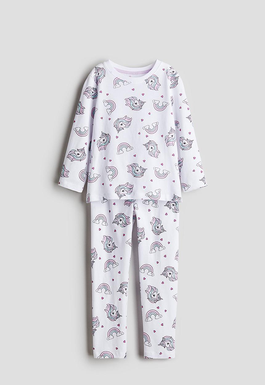 H&M - Printed cotton pyjamas - white