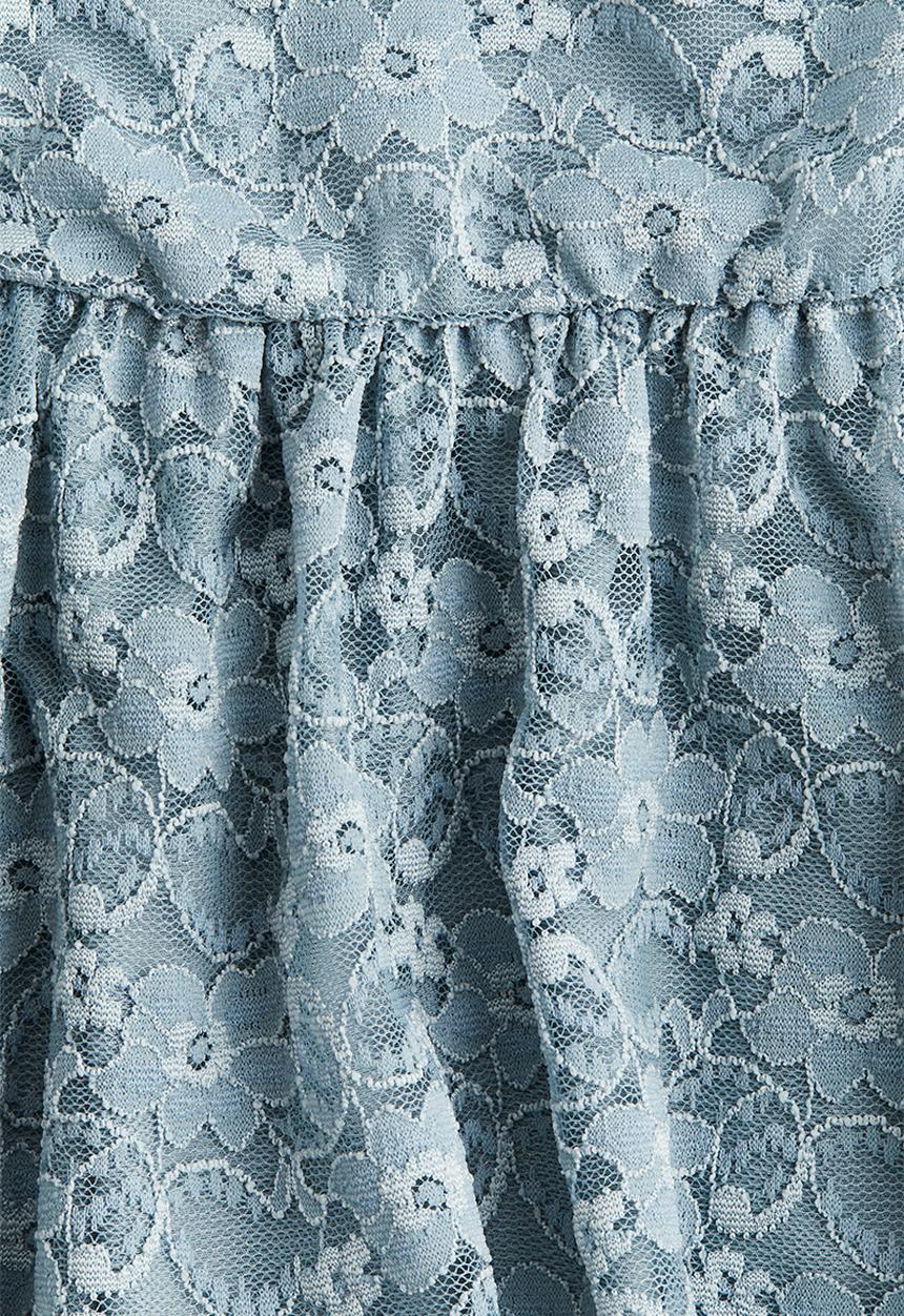 H&M - Lace skirt - Turquoise