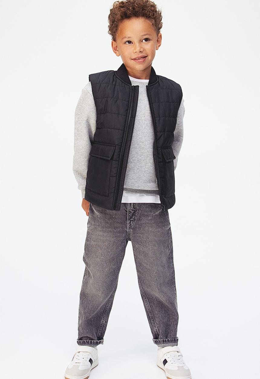 H&M - Puffer gilet - black