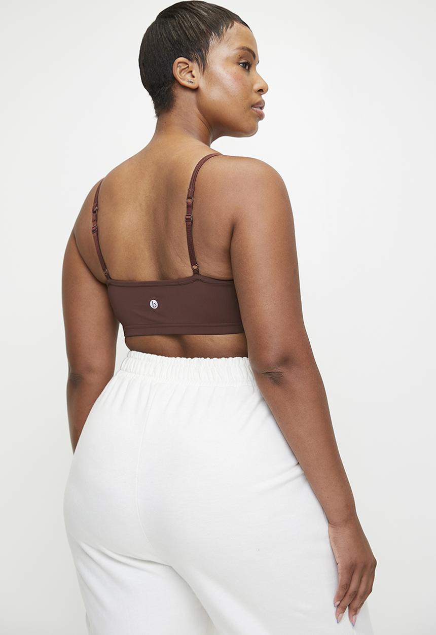 Cotton On - Plus workout yoga crop - cappuccino