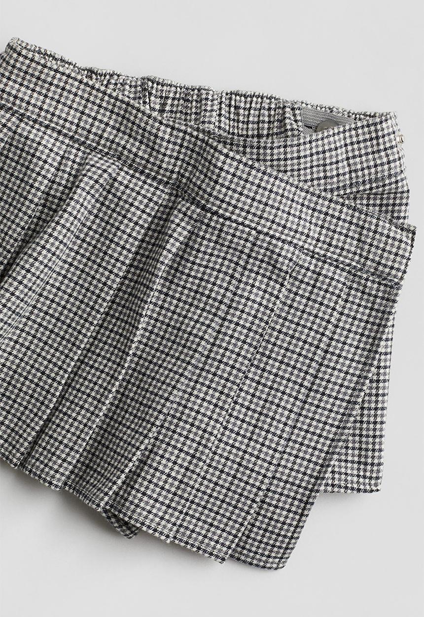 H&M - Pleated skort - grey