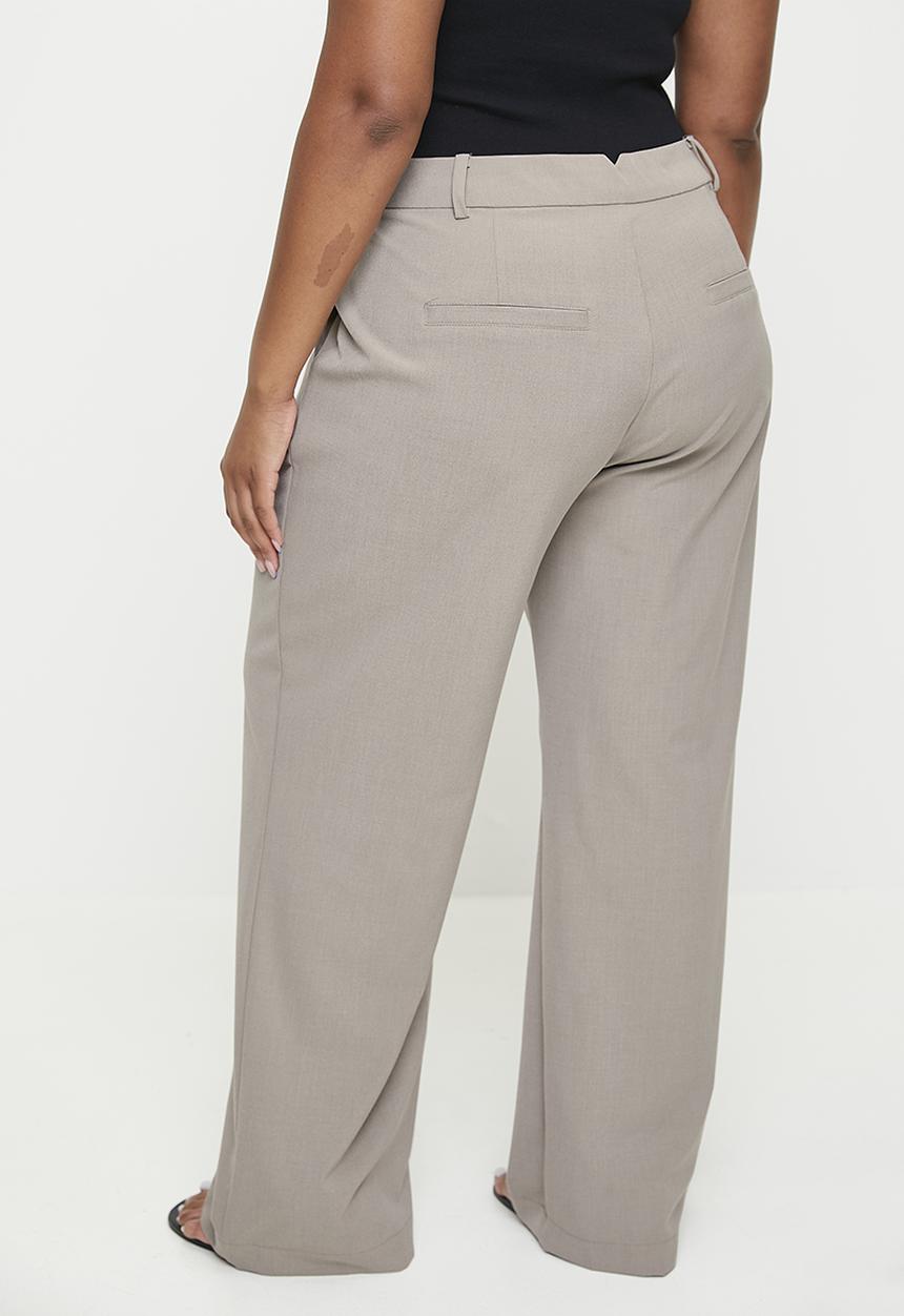 Cotton On - Plus Luis Suiting Pant - Taupe Marle