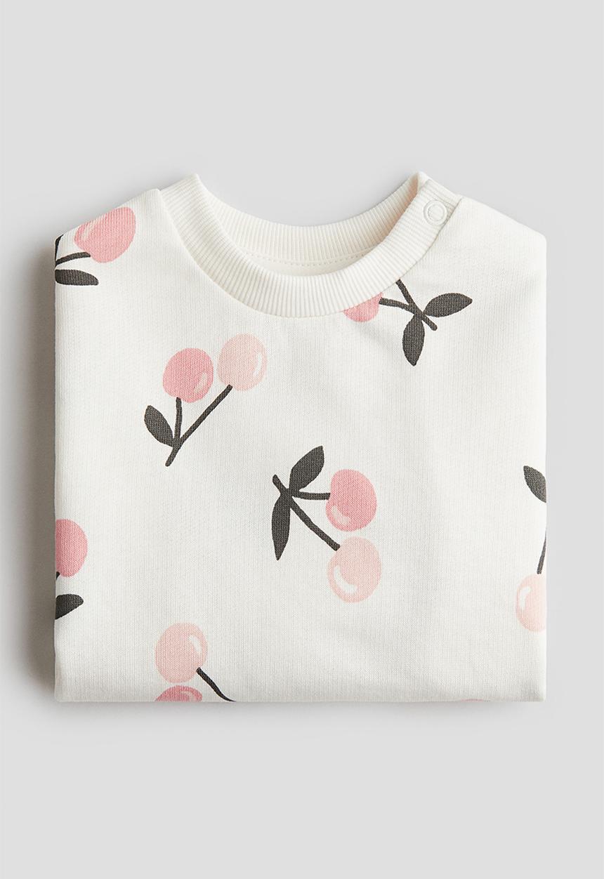 H&M - Printed sweatshirt - white