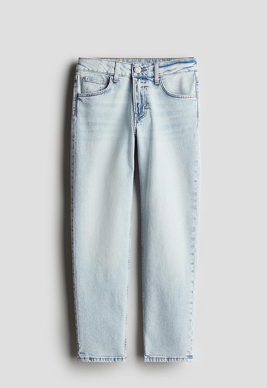 H&M - Relaxed tapered fit jeans - blue