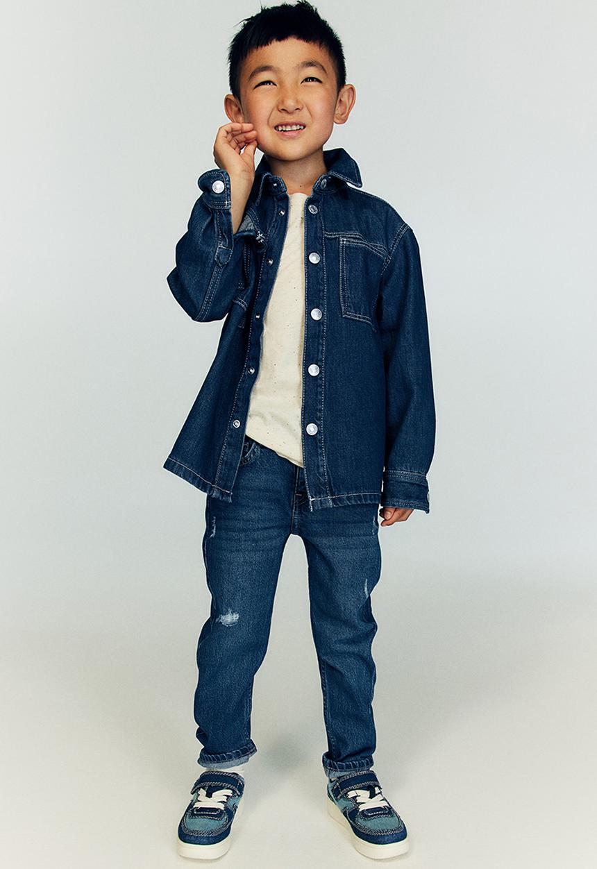 H&M - Relaxed tapered fit jeans - blue