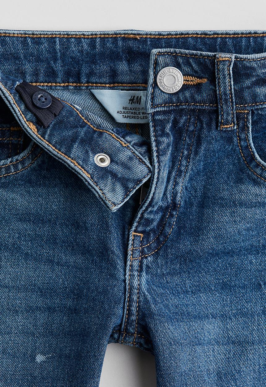 H&M - Relaxed tapered fit jeans - blue