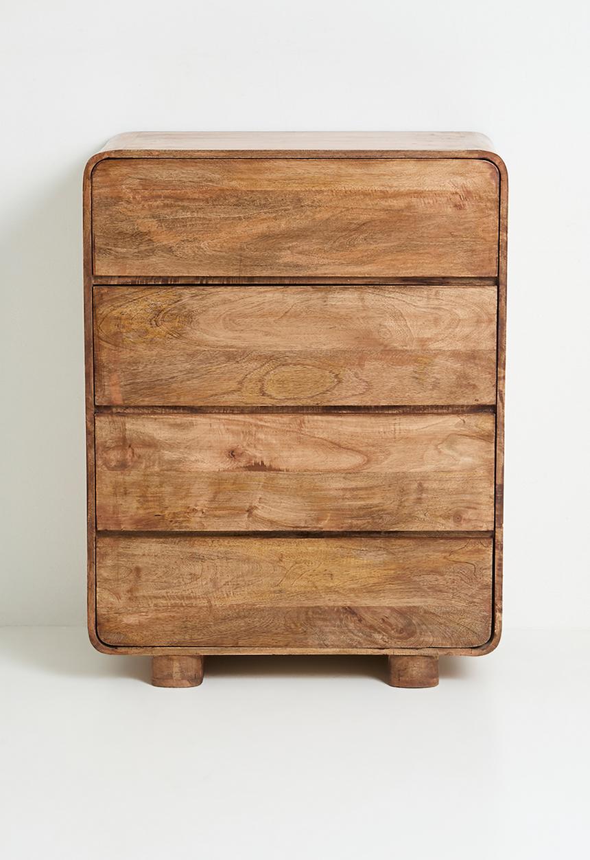 Sixth Floor - Vira wooden 4 drawer unit - walnut