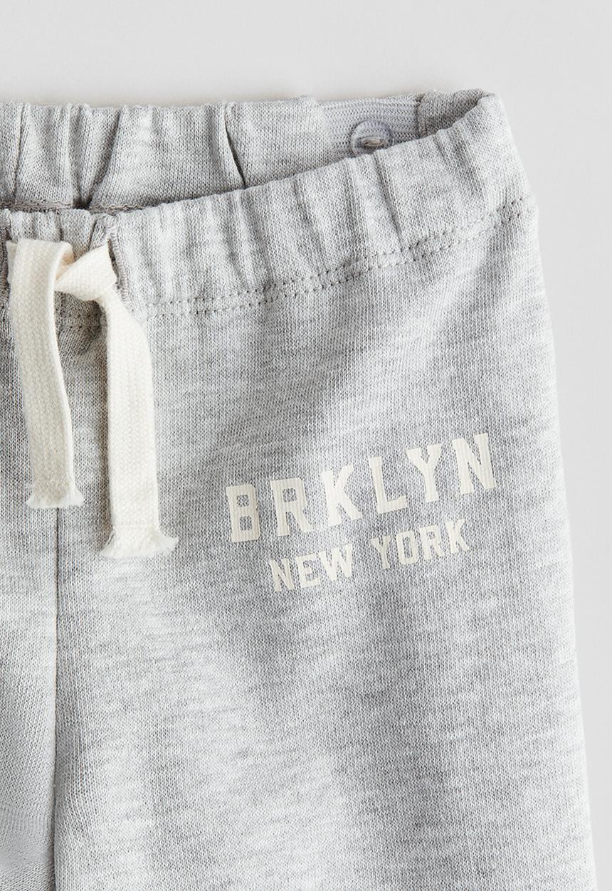 H&M - Sweatshirt joggers - Light grey marl Brklyn