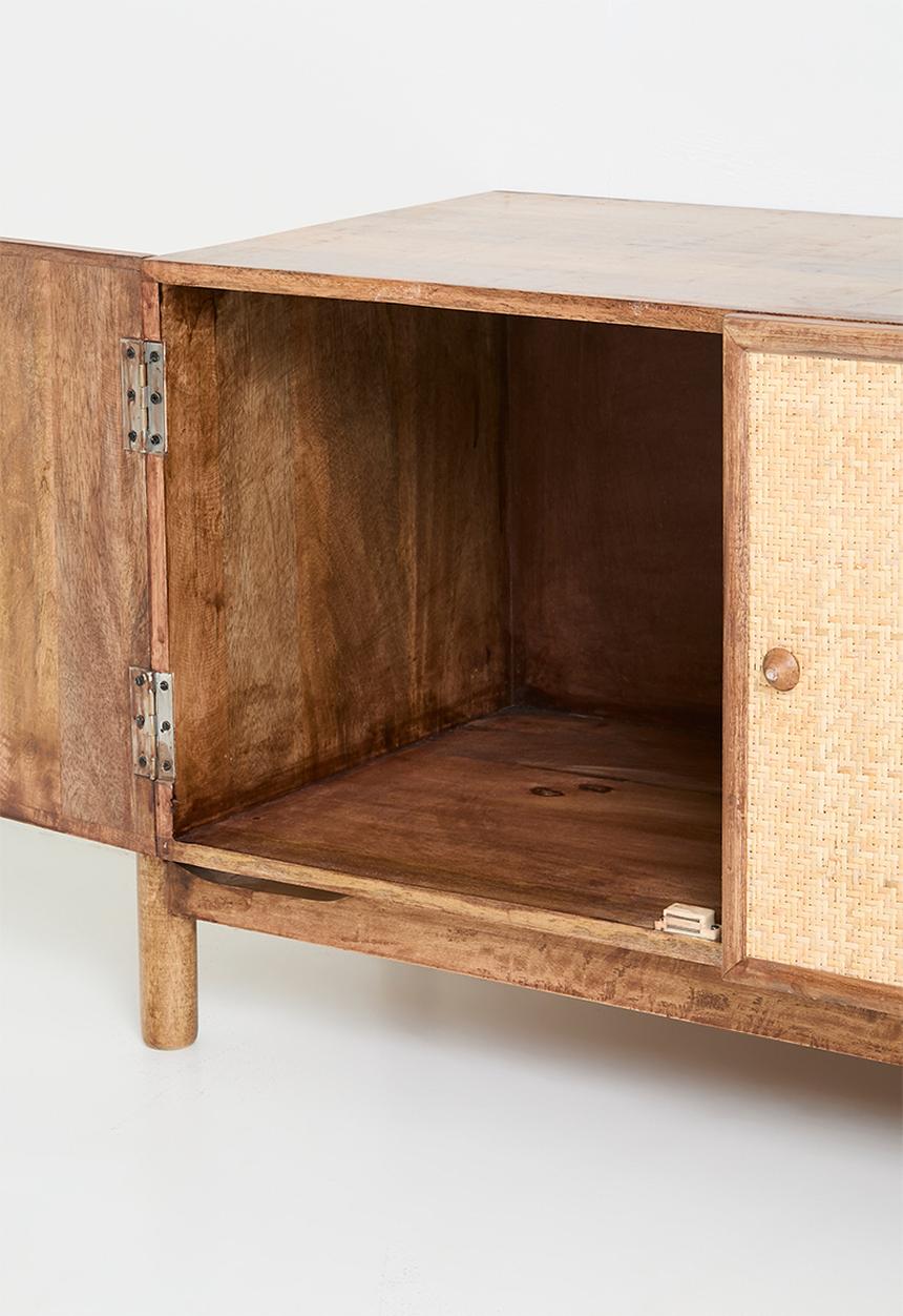 Sixth Floor - Lumo wooden TV Unit - Walnut