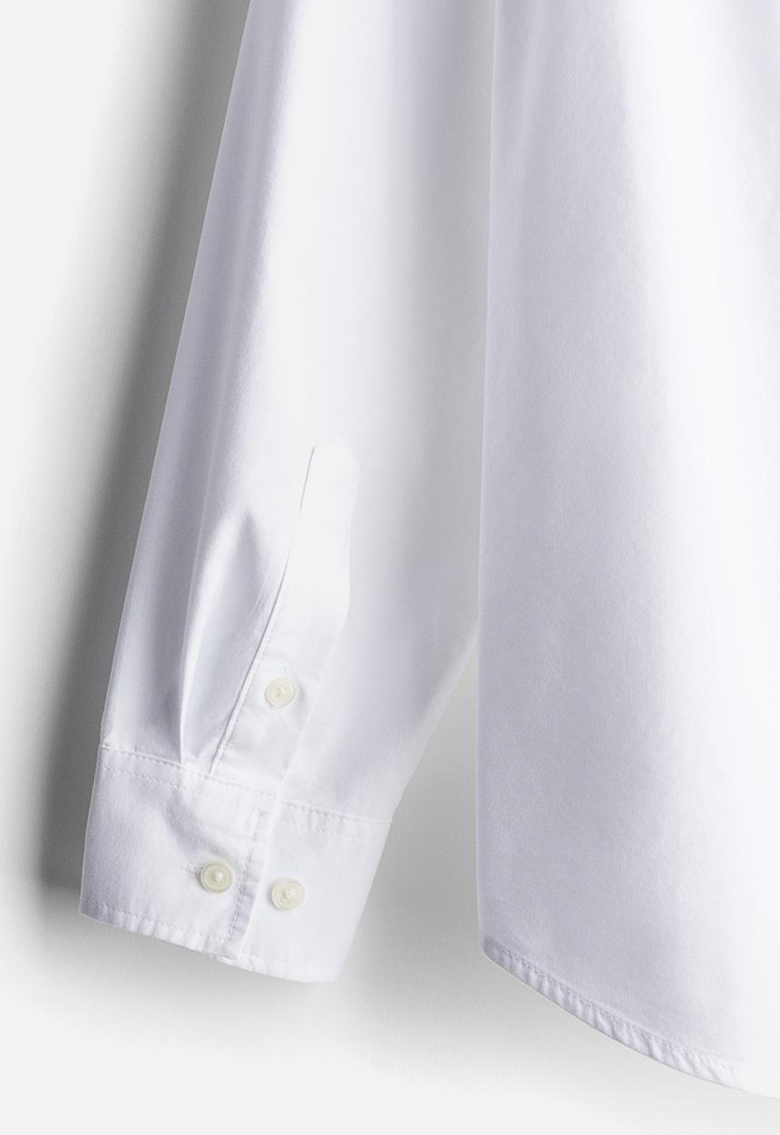 H&M - Regular fit modal-blend shirt - white