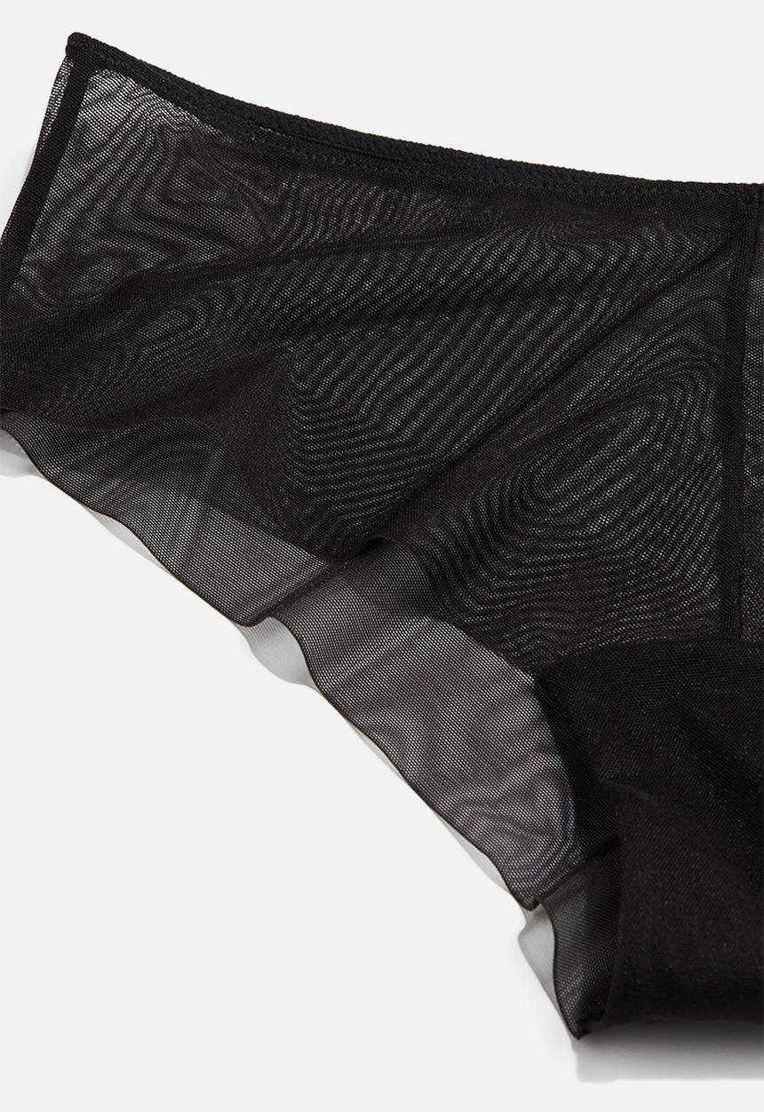 H&M - 2-Pack mesh hipster briefs - black