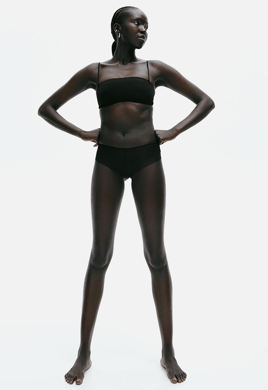 H&M - 2-Pack mesh hipster briefs - black
