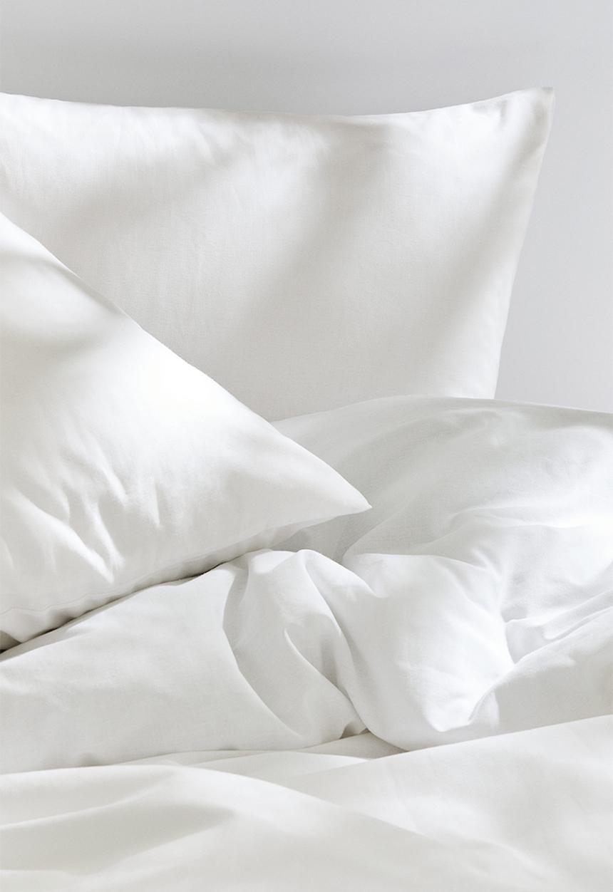 H&M - Cotton double/king duvet cover set - white
