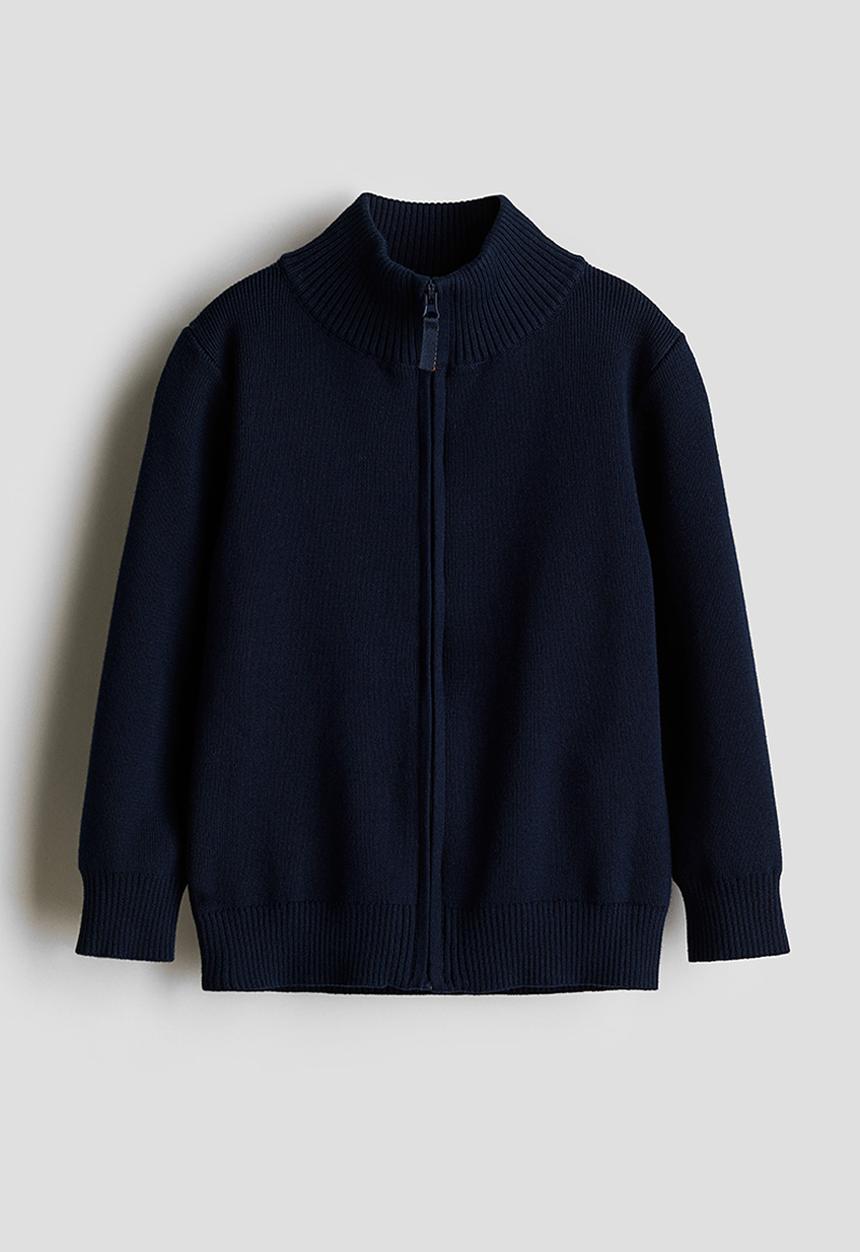 H&M - Zip-through cardigan - navy blue