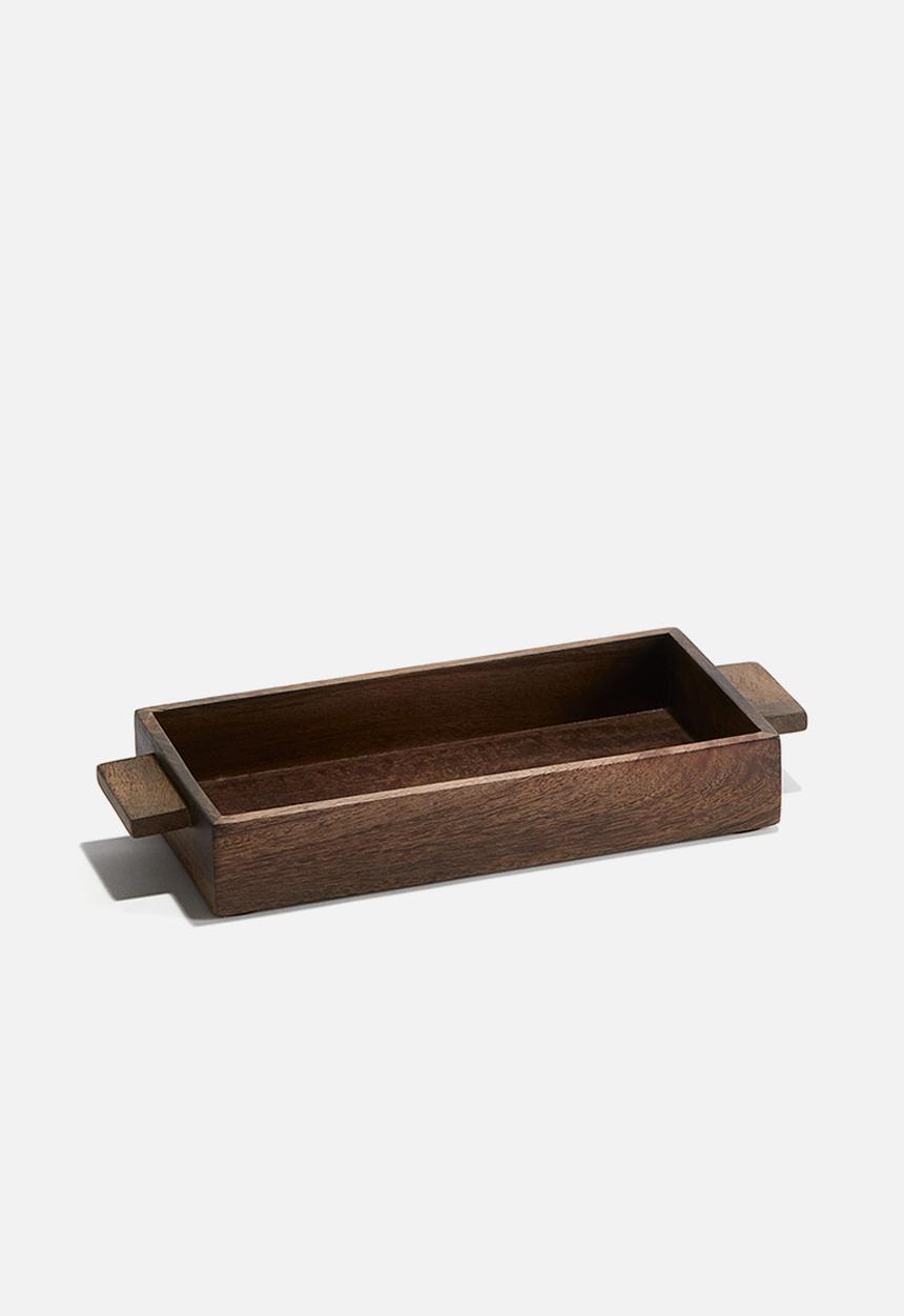 H&M - Mango wood tray - dark brown