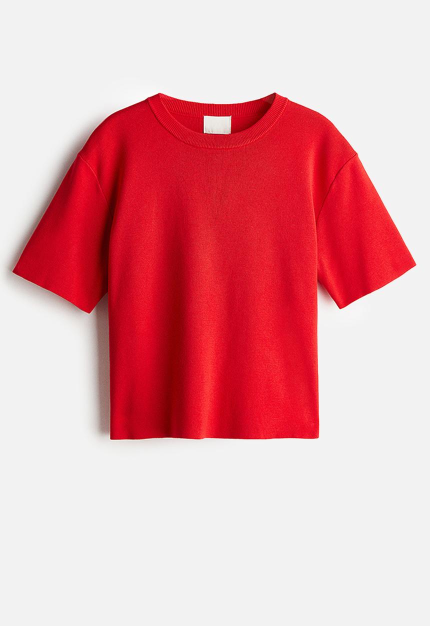 H&M - Fine-knit top - red