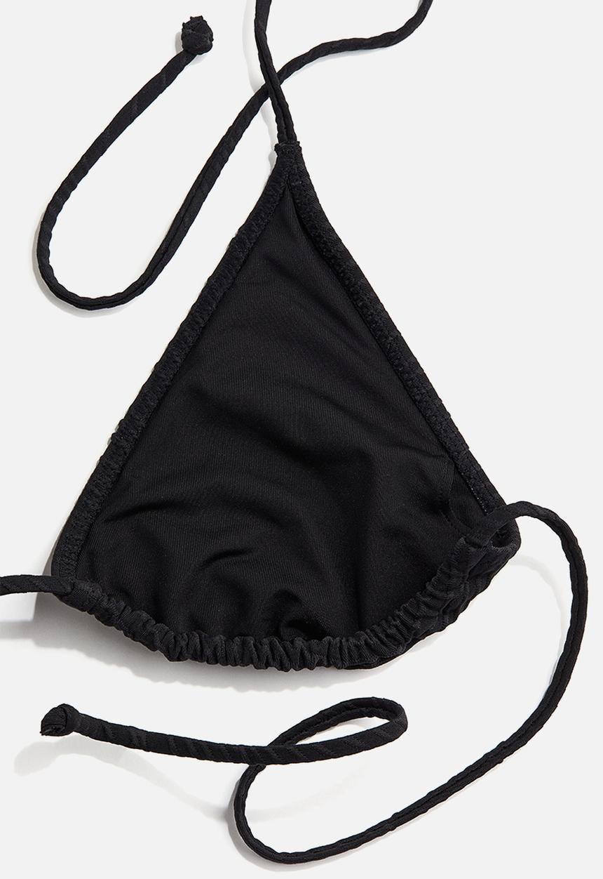 H&M - Padded triangle bikini top - black