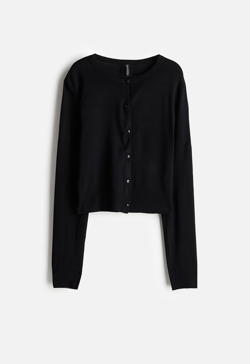 H&M - Fine-knit cardigan - black