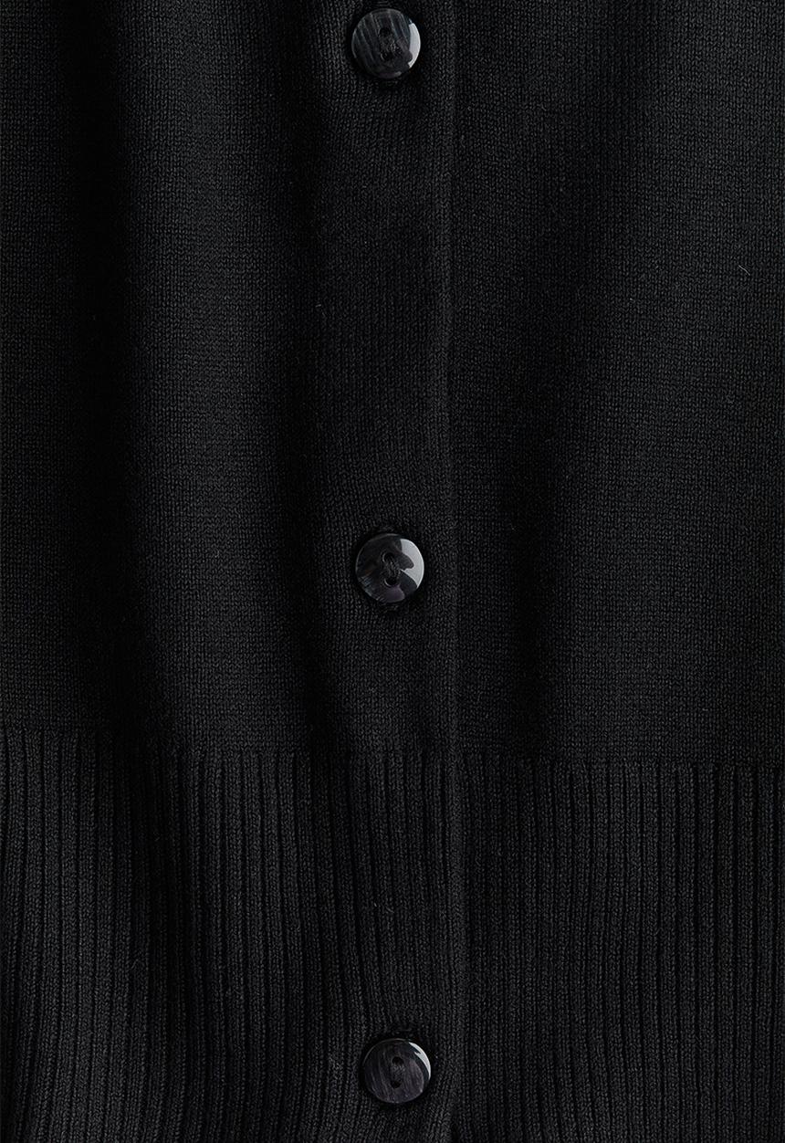 H&M - Fine-knit cardigan - black