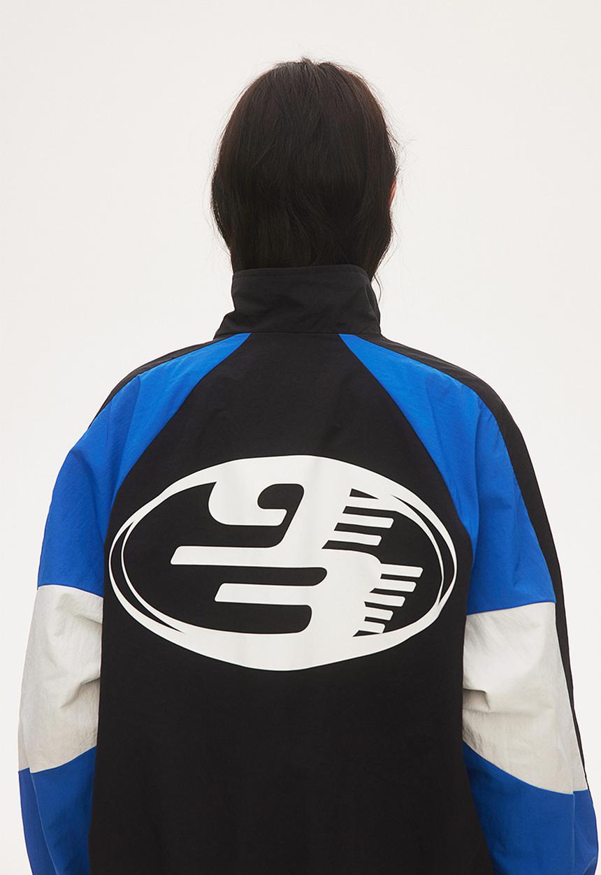 H&M - Oversized printed windbreaker - black