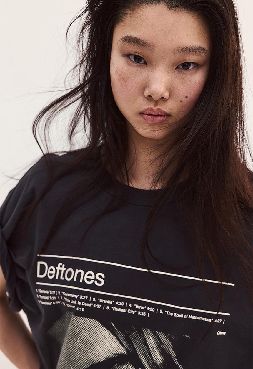 H&M - Oversized printed t-shirt - black,multi