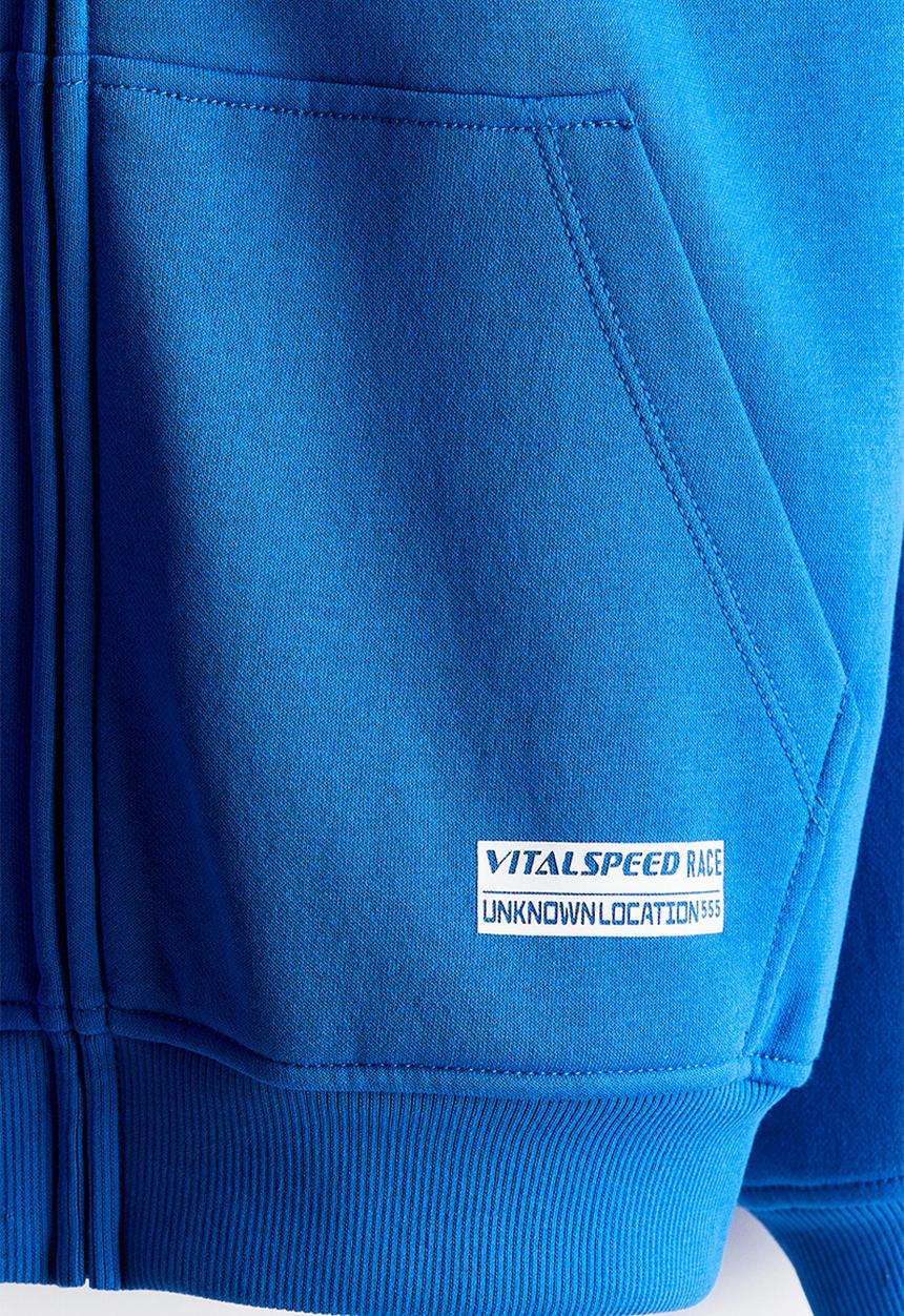 H&M - Oversized zip-through hoodie - blue