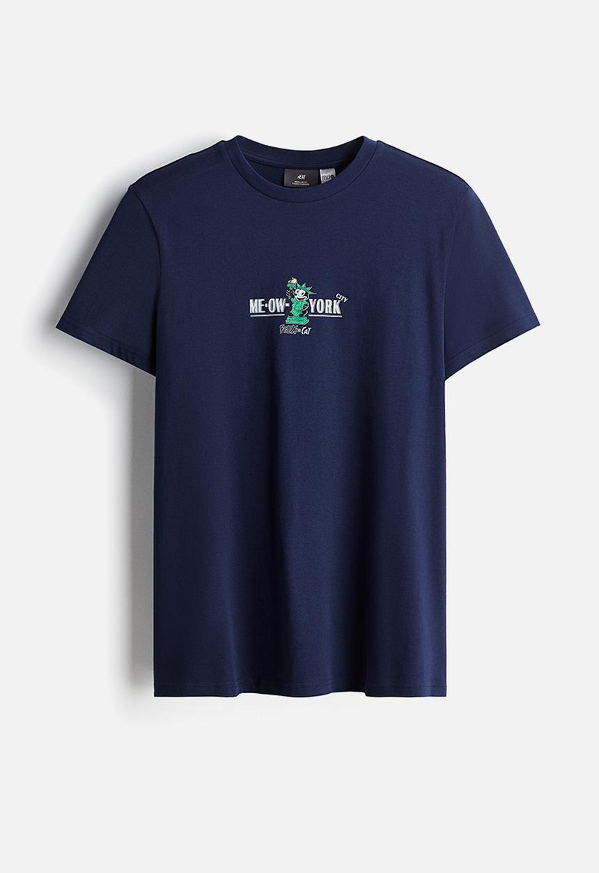 H&M - Regular fit T-shirt - blue