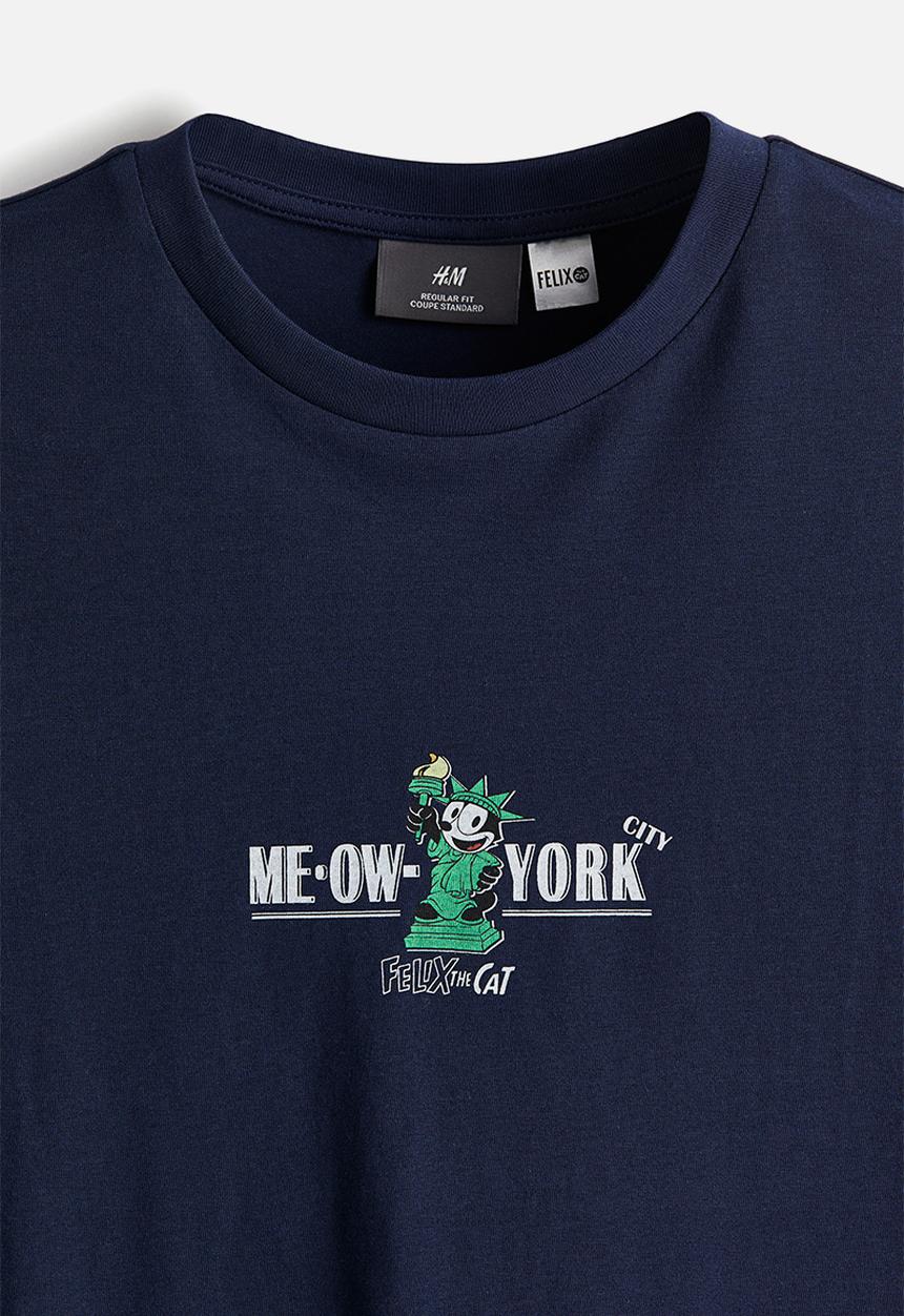 H&M - Regular fit T-shirt - blue
