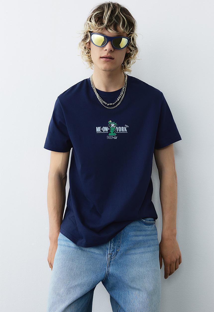 H&M - Regular fit T-shirt - blue