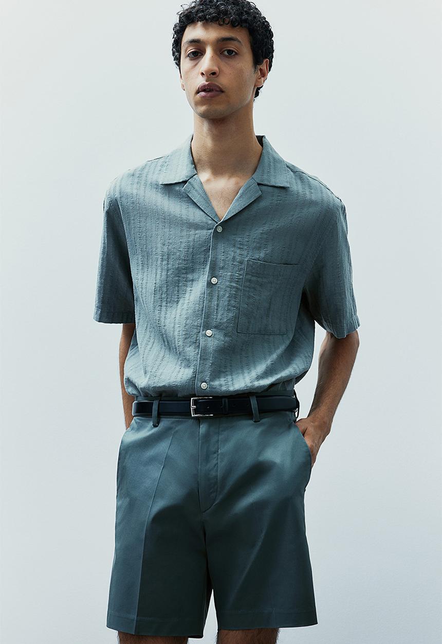 H&M - Regular fit chino shorts - turquoise