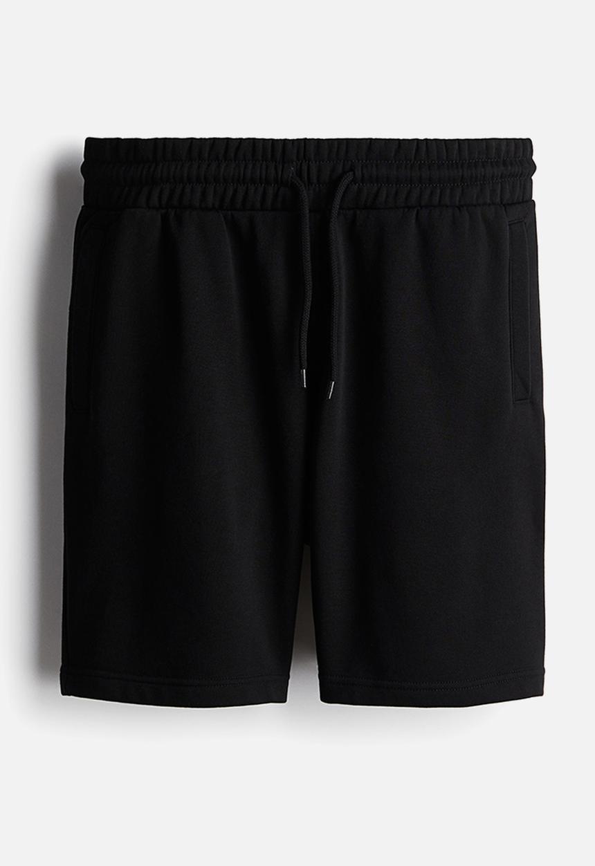 H&M - Regular fit sweatshorts - black