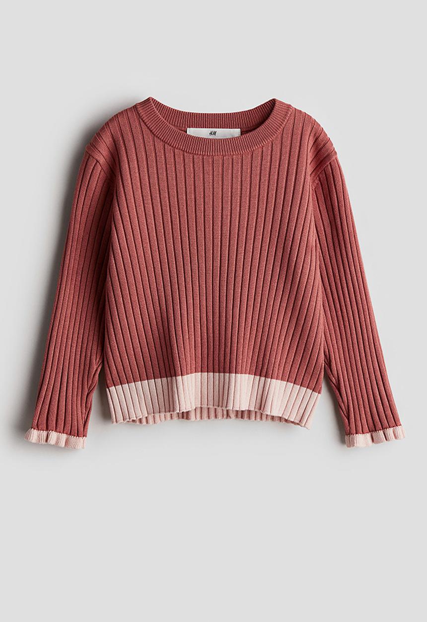 H&M - Rib-knit jumper - rust red