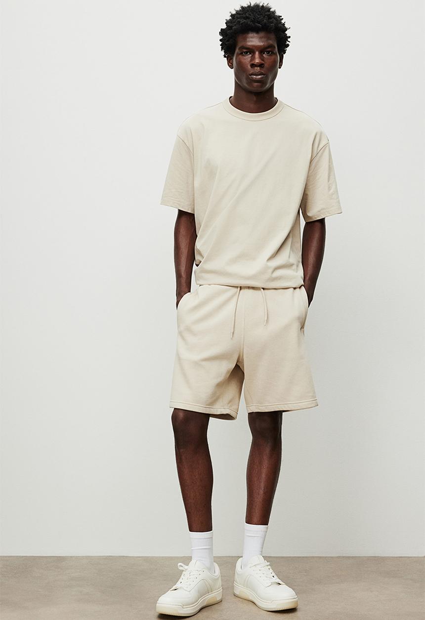 H&M - Regular fit sweatshorts - beige