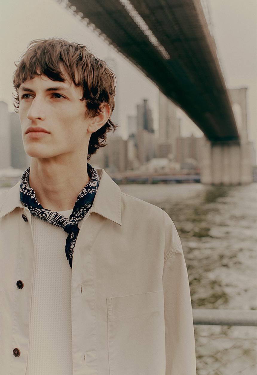 H&M - Regular fit twill overshirt - beige