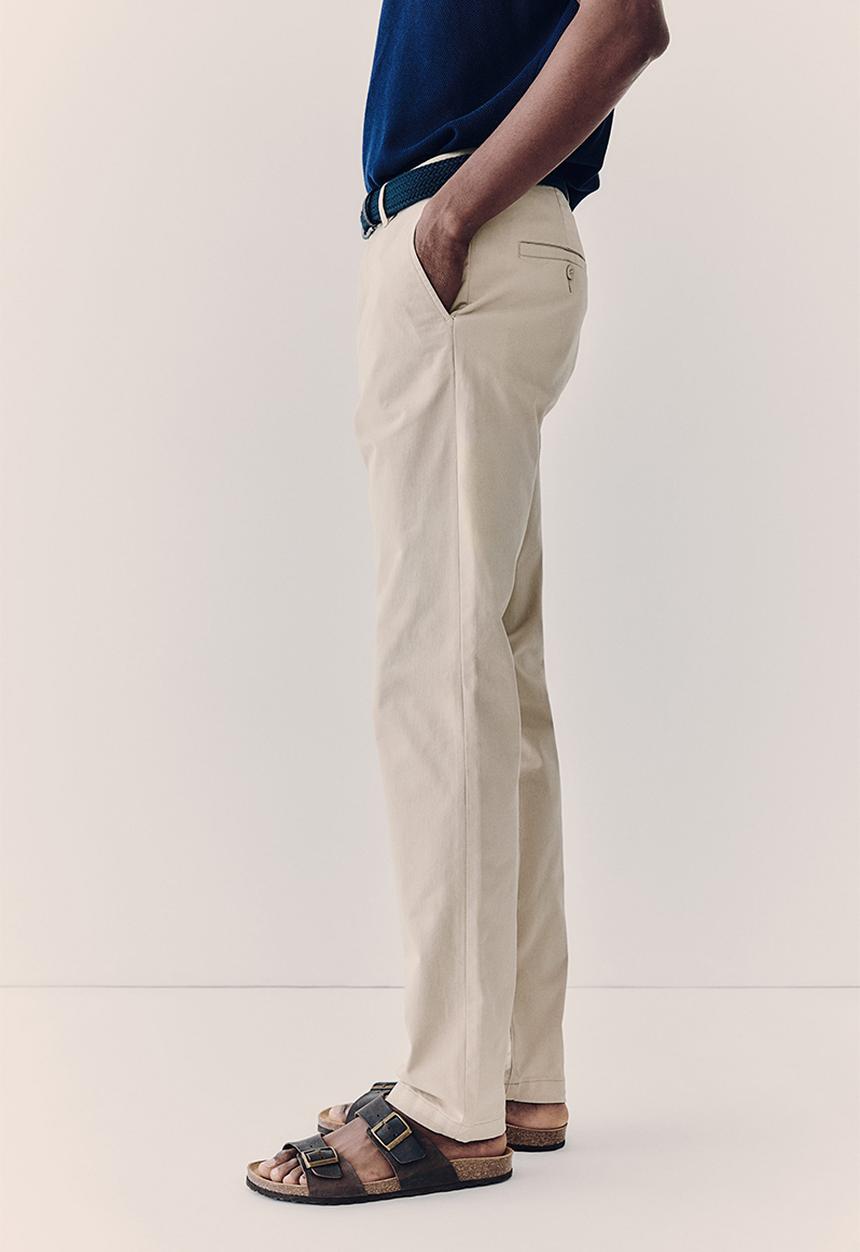 H&M - Slim fit cotton chinos - beige